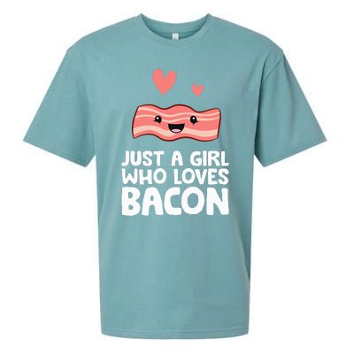 Just A Girl Who Loves Bacon Sueded Cloud Jersey T-Shirt