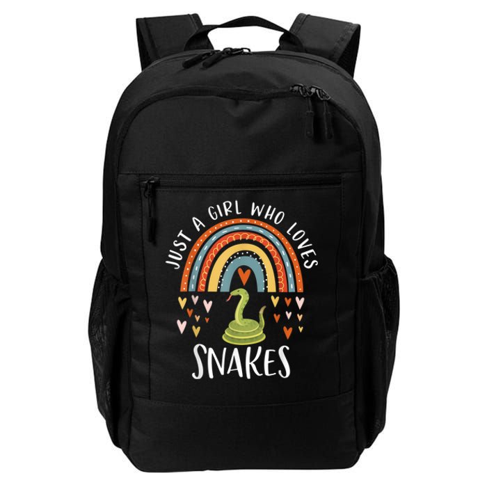 Just A Girl Who Loves Snakes Rainbow Gifts For Snake Lover Daily Commute Backpack