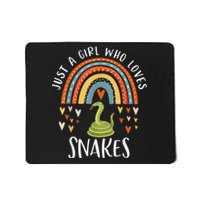 Just A Girl Who Loves Snakes Rainbow Gifts For Snake Lover Mousepad