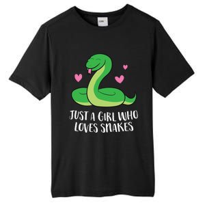 Just A Girl Who Loves Snakes Cute Snake Girl Gift Tall Fusion ChromaSoft Performance T-Shirt