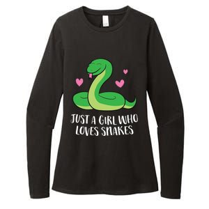 Just A Girl Who Loves Snakes Cute Snake Girl Gift Womens CVC Long Sleeve Shirt