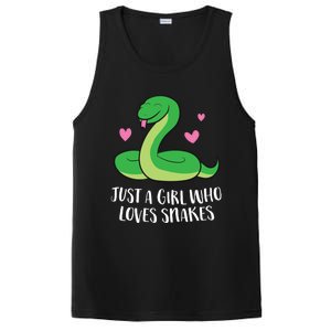 Just A Girl Who Loves Snakes Cute Snake Girl Gift PosiCharge Competitor Tank