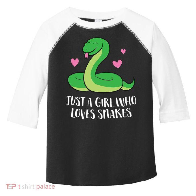 Just A Girl Who Loves Snakes Cute Snake Girl Gift Toddler Fine Jersey T-Shirt