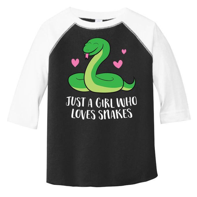 Just A Girl Who Loves Snakes Cute Snake Girl Gift Toddler Fine Jersey T-Shirt