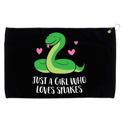 Just A Girl Who Loves Snakes Cute Snake Girl Gift Grommeted Golf Towel