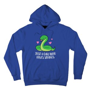 Just A Girl Who Loves Snakes Cute Snake Girl Gift Hoodie