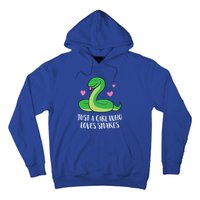 Just A Girl Who Loves Snakes Cute Snake Girl Gift Hoodie