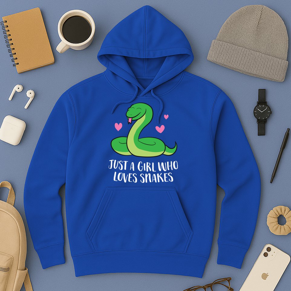 Just A Girl Who Loves Snakes Cute Snake Girl Gift Hoodie