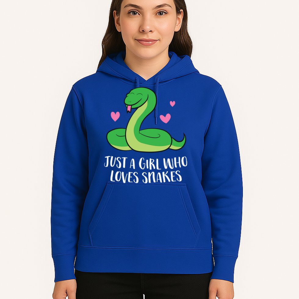 Just A Girl Who Loves Snakes Cute Snake Girl Gift Hoodie