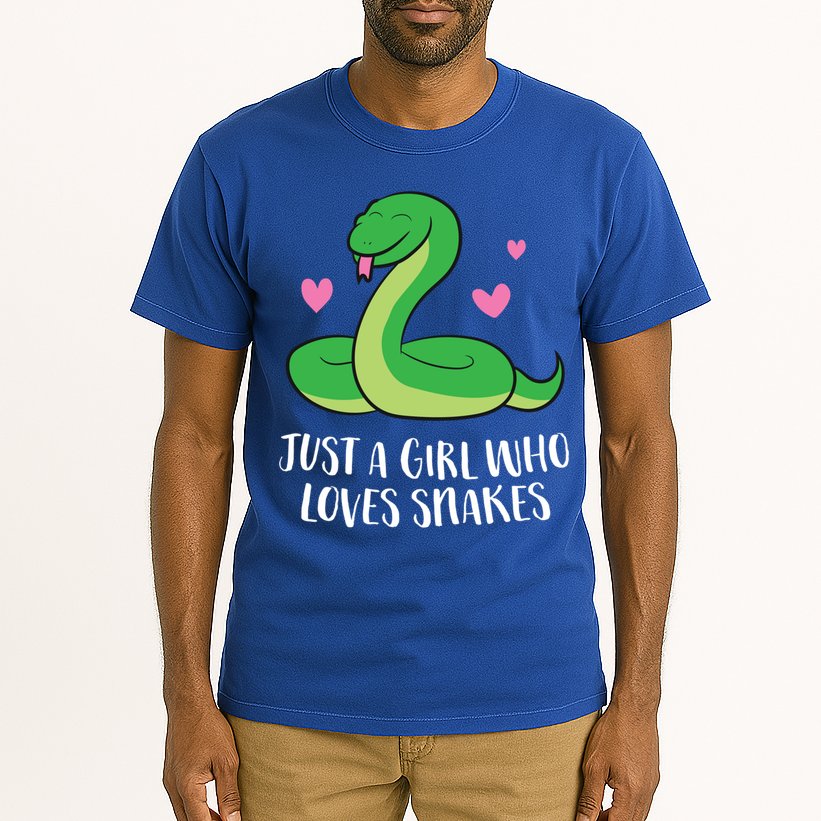 Just A Girl Who Loves Snakes Cute Snake Girl Gift Tall T-Shirt