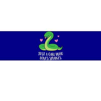 Just A Girl Who Loves Snakes Cute Snake Girl Gift Bumper Sticker