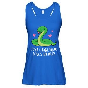 Just A Girl Who Loves Snakes Cute Snake Girl Gift Ladies Essential Flowy Tank