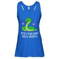 Just A Girl Who Loves Snakes Cute Snake Girl Gift Ladies Essential Flowy Tank