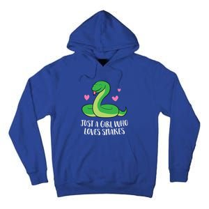 Just A Girl Who Loves Snakes Cute Snake Girl Gift Tall Hoodie