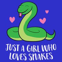 Just A Girl Who Loves Snakes Cute Snake Girl Gift Womens T-Shirt