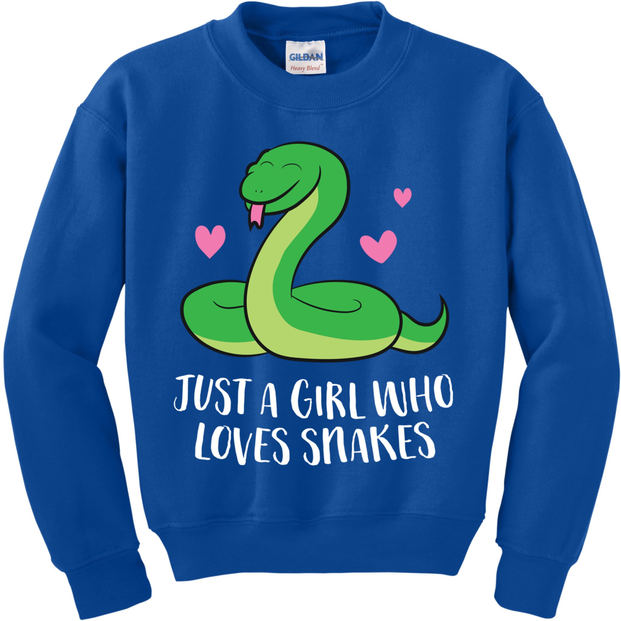 Just A Girl Who Loves Snakes Cute Snake Girl Gift Kids Sweatshirt