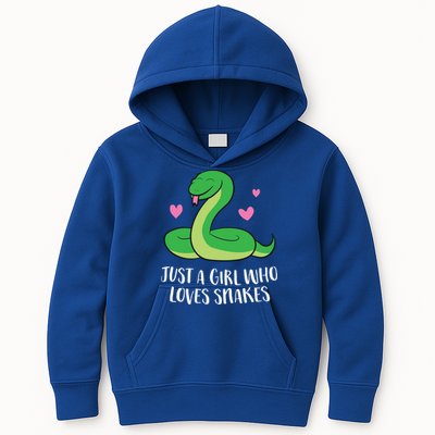 Just A Girl Who Loves Snakes Cute Snake Girl Gift Kids Hoodie