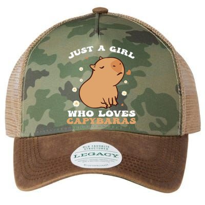 Just A Girl Who Loves Capybaras Legacy Tie Dye Trucker Hat