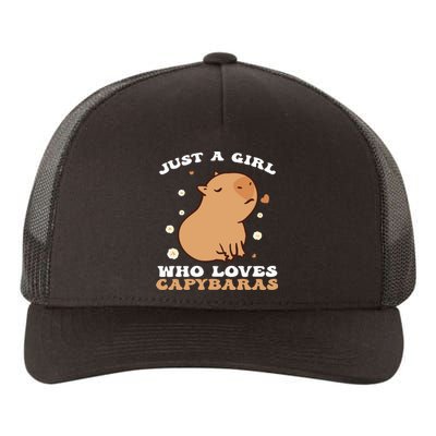 Just A Girl Who Loves Capybaras Yupoong Adult 5-Panel Trucker Hat