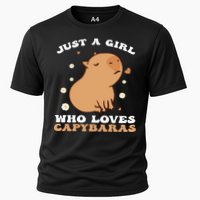 Just A Girl Who Loves Capybaras Cooling Performance Crew T-Shirt
