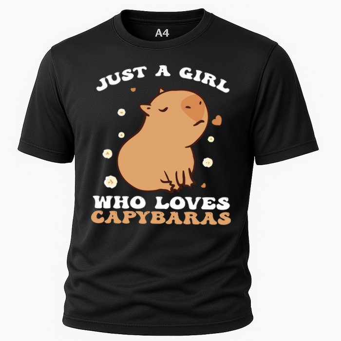 Just A Girl Who Loves Capybaras Cooling Performance Crew T-Shirt