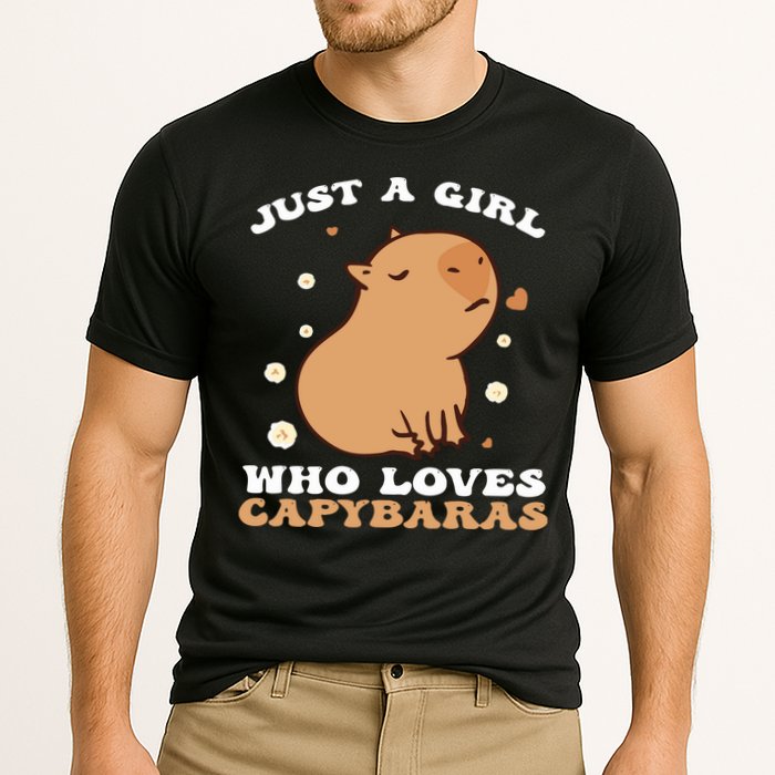 Just A Girl Who Loves Capybaras Cooling Performance Crew T-Shirt