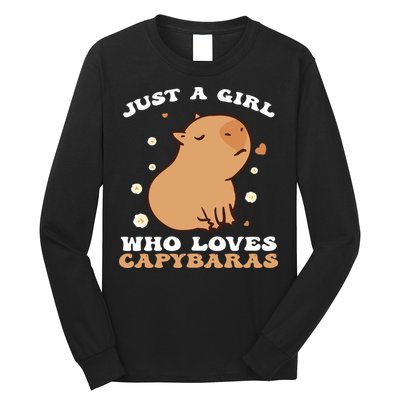 Just A Girl Who Loves Capybaras Long Sleeve Shirt