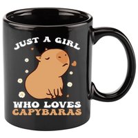 Just A Girl Who Loves Capybaras 11oz C Handle Ceramic Mug
