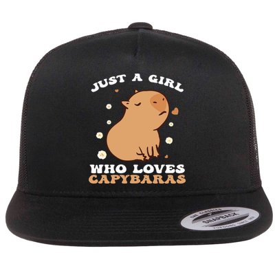 Just A Girl Who Loves Capybaras Flatbill Hat