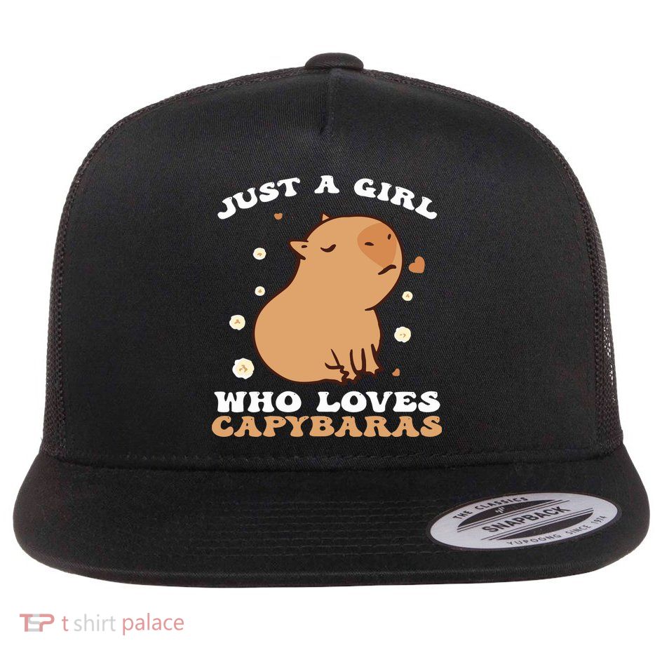 Just A Girl Who Loves Capybaras Flatbill Hat