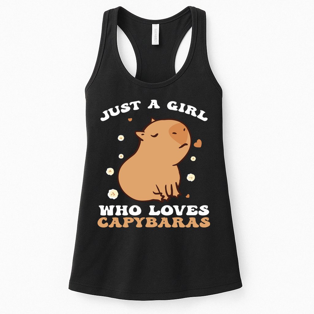 Just A Girl Who Loves Capybaras Womens Tank Top