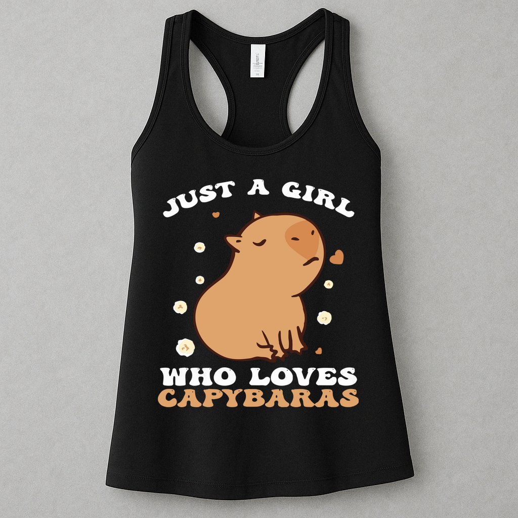 Just A Girl Who Loves Capybaras Womens Tank Top