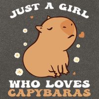 Just A Girl Who Loves Capybaras Cotton Canvas Backpack