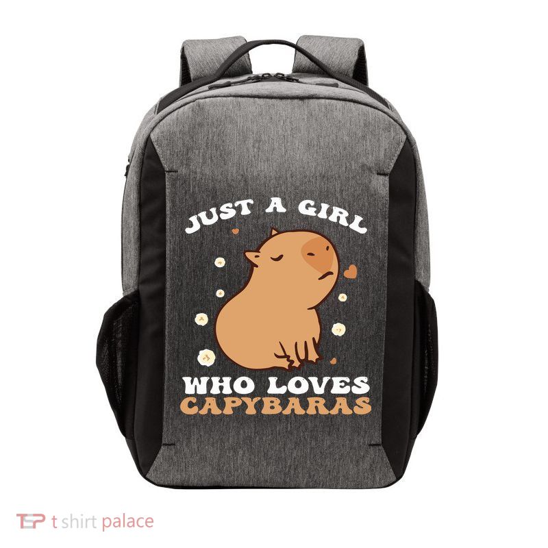 Just A Girl Who Loves Capybaras Vector Backpack