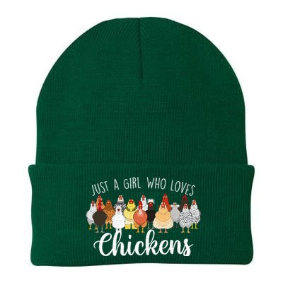 Just A Girl Who Loves Chickens Farm Animal Chicken Knit Cap Winter Beanie