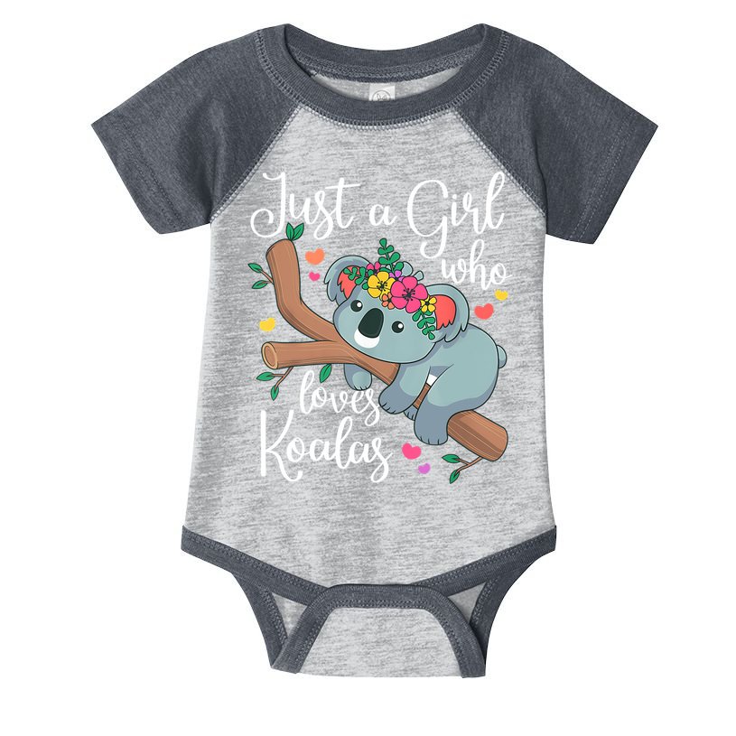 Just A Girl Who Loves Koalas Funny Koala Bear Lovers Outfit Infant Baby Jersey Bodysuit