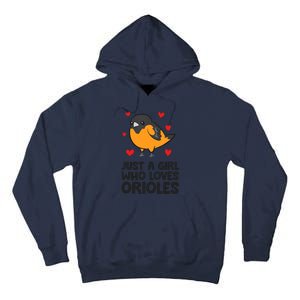 Just A Girl Who Loves Orioles Tall Hoodie