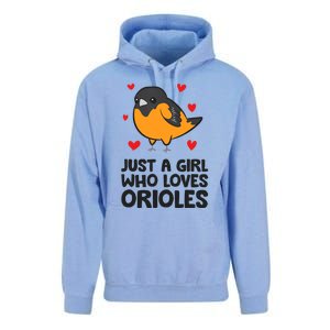 Just A Girl Who Loves Orioles Unisex Surf Hoodie