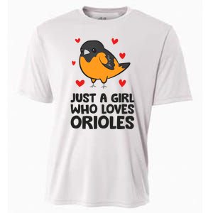 Just A Girl Who Loves Orioles Cooling Performance Crew T-Shirt