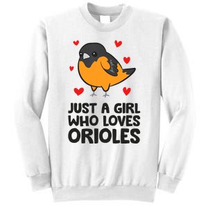 Just A Girl Who Loves Orioles Sweatshirt