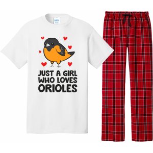 Just A Girl Who Loves Orioles Pajama Set