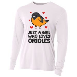 Just A Girl Who Loves Orioles Cooling Performance Long Sleeve Crew