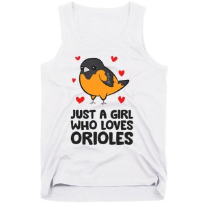 Just A Girl Who Loves Orioles Tank Top