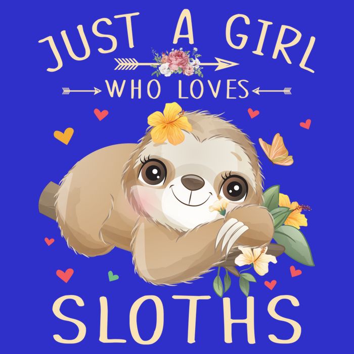 Just A Girl Who Loves Sloths Cute Sloth Lover Girls Gift 16 in Basic Backpack