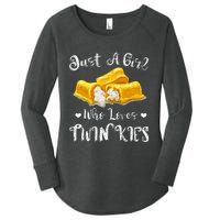 Just A Girl Who Loves Twinkies Women's Perfect Tri Tunic Long Sleeve Shirt