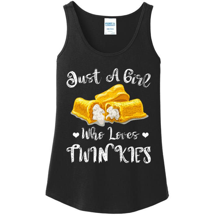 Just A Girl Who Loves Twinkies Ladies Essential Tank