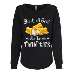 Just A Girl Who Loves Twinkies Womens California Wash Sweatshirt