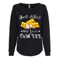 Just A Girl Who Loves Twinkies Womens California Wash Sweatshirt