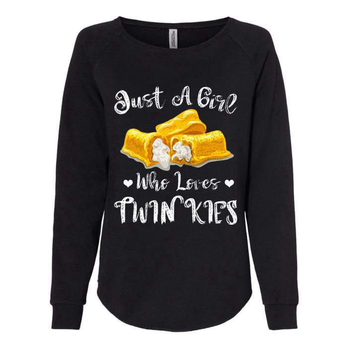 Just A Girl Who Loves Twinkies Womens California Wash Sweatshirt