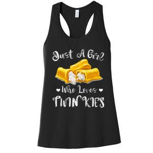 Just A Girl Who Loves Twinkies Women's Racerback Tank